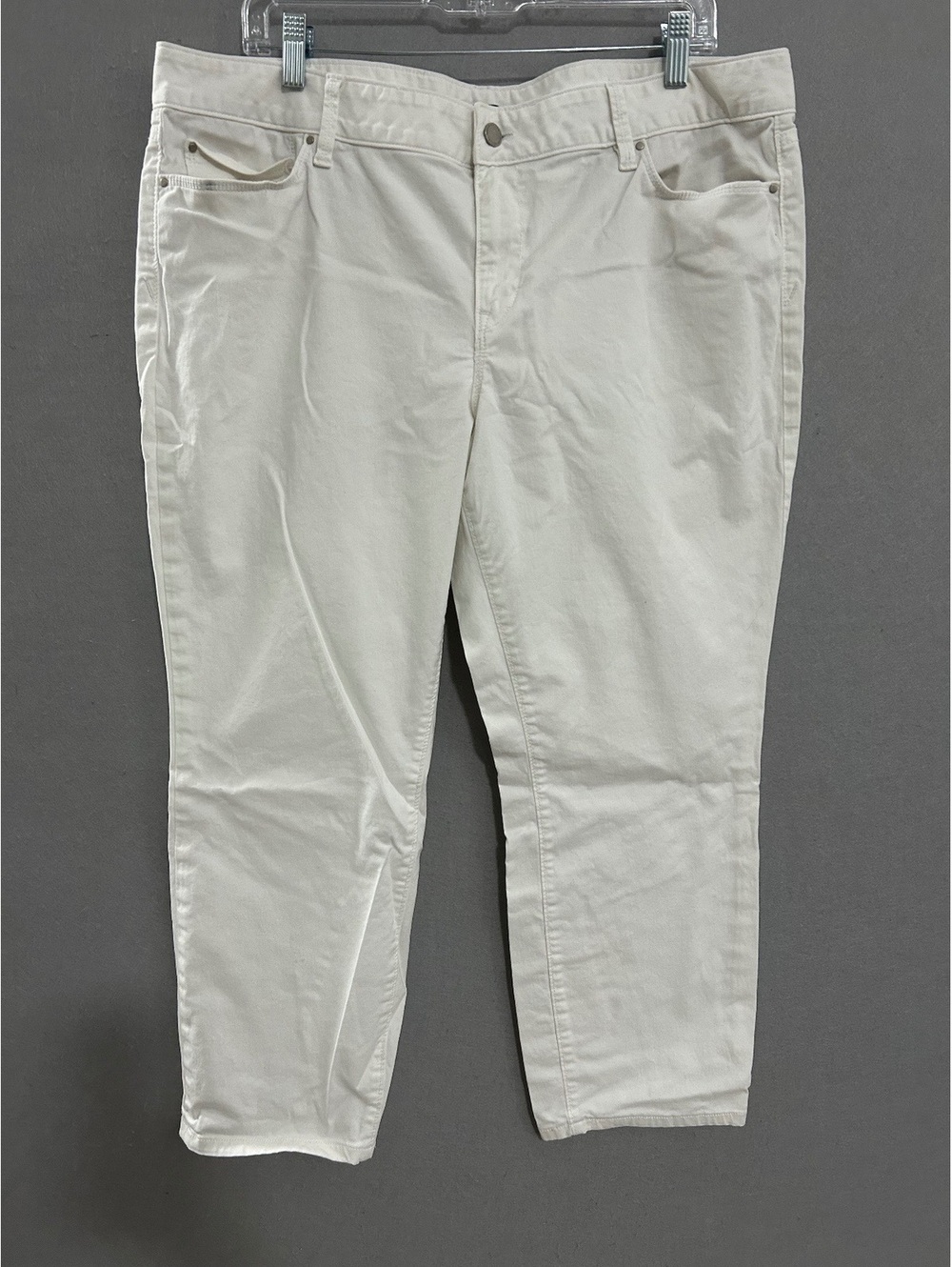 Ann Taylor Modern White Pants Women Size 16